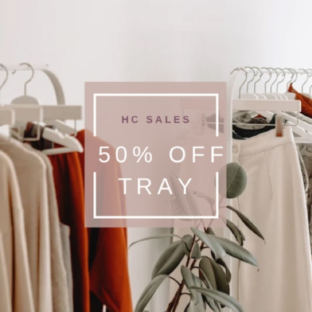 BY REQUEST! 50% off Tray Items